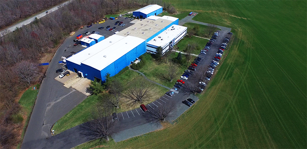 aerial view of PVT building